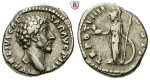 Römische Kaiserzeit, Marcus Aurelius, Caesar, Denar 154-155, ss+