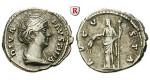 Römische Kaiserzeit, Faustina I., Frau des Antoninus Pius, Denar nach 141, ss-vz/ss