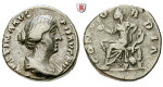 Römische Kaiserzeit, Faustina II., Frau des Marcus Aurelius, Denar 145-161, ss