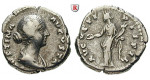 Römische Kaiserzeit, Faustina II., Frau des Marcus Aurelius, Denar 145-161, ss