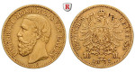 Deutsches Kaiserreich, Baden, Friedrich I., 10 Mark 1872, G, ss+, J. 183