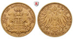 Deutsches Kaiserreich, Hamburg, 10 Mark 1909, J, ss-vz, J. 211