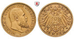 Deutsches Kaiserreich, Württemberg, Wilhelm II., 10 Mark 1902, F, ss-vz, J. 295
