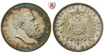 Deutsches Kaiserreich, Reuss-Greiz, Heinrich XXII., 2 Mark 1899, A, ss+/ss-vz, J. 118