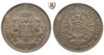 Deutsches Kaiserreich, Hamburg, 2 Mark 1876, J, vz, J. 61