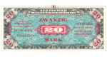 Banknoten unter Alliierter Besetzung(1944-48), 20 Mark 1944, II, Rb. 204a
