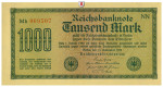 Inflation 1919-1924, 1000 Mark 15.09.1922, I-, Rb. 75q