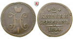 Russland, Nikolaus I., 2 Kopeken 1844, f.ss