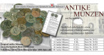 50 original antike Münzen aus Griechenland, Rom und Byzanz+Text