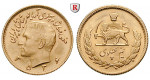 Iran, Mohammed Riza Pahlevi, 1/2 Pahlavi 1950-1979, 3,66 g fein, vz-st