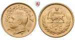 Iran, Mohammed Riza Pahlevi, 1/2 Pahlavi 1950-1979, 3,66 g fein, vz-st