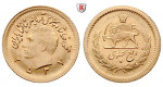 Iran, Mohammed Riza Pahlevi, 1/4 Pahlavi 1956-1979, 1,83 g fein, vz-st