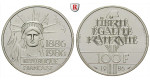 Frankreich, V. Republik, 100 Francs 1986, 27,0 g fein, vz-st