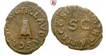 Römische Kaiserzeit, Claudius I., Quadrans Jan.-Dez. 42, ss