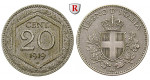 Italien, Königreich, Vittorio Emanuele III., 20 Centesimi 1919, vz