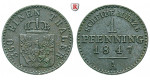 Brandenburg-Preussen, Königreich Preussen, Friedrich Wilhelm IV., Pfennig 1847, vz
