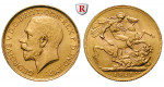 Südafrika, George V., Pound 1927, 7,32 g fein, vz