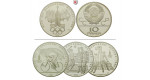Russland, UdSSR, 10 Rubel 1977-1980, 29,97 g fein, st/PP
