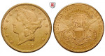 USA, 20 Dollars 1850-1907, 30,09 g fein, ss-vz