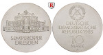 DDR, 10 Mark 1985, Semperoper, vz-st, J. 1600