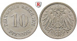 Deutsches Kaiserreich, 10 Pfennig 1896, G, f.ss, J. 13