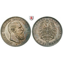 Deutsches Kaiserreich, Preussen, Friedrich III., 2 Mark 1888, A, vz+, J. 98