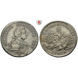 Brandenburg-Preussen, Königreich Preussen, Friedrich II., 1/2 Reichstaler 1750, ss/ss-vz