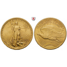 USA, 20 Dollars 1915, 30,06 g fein, f.vz