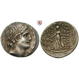Syrien, Königreich der Seleukiden, Antiochos VII., Tetradrachme nach 129 v. Chr., f.vz