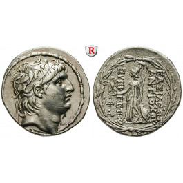 Syrien, Königreich der Seleukiden, Antiochos VII., Tetradrachme nach 129 v. Chr., ss-vz/ss