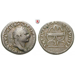 Römische Kaiserzeit, Titus, Denar Januar - Juni 80, ss