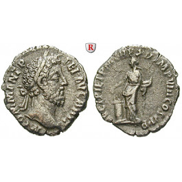 Römische Kaiserzeit, Commodus, Denar 187, ss