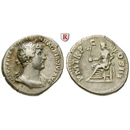 Römische Kaiserzeit, Hadrianus, Denar 121-123, ss+