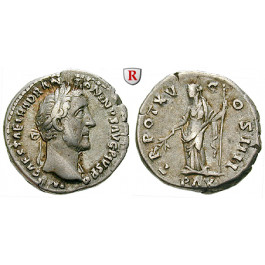 Römische Kaiserzeit, Antoninus Pius, Denar 151-152, ss+