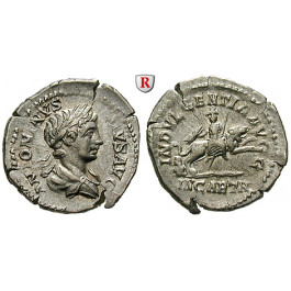 Römische Kaiserzeit, Caracalla, Denar 203, vz/ss-vz