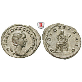 Römische Kaiserzeit, Herennia Etruscilla, Frau des Traianus Decius, Antoninian 249-251, st