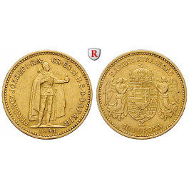 Ungarn, Franz Joseph I., 10 Korona 1893, ss-vz