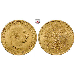 Österreich, Kaiserreich, Franz Joseph I., 10 Kronen 1911, f.vz/vz+