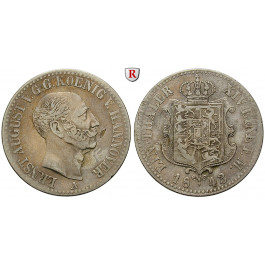 Braunschweig, Königreich Hannover, Ernst August, Taler 1843, f.ss