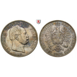 Brandenburg-Preussen, Königreich Preussen, Wilhelm I., Vereinstaler 1863, ss-vz