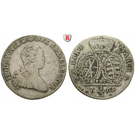 Sachsen, Albertinische Linie, Friedrich August III., 2/3 Taler 1768, ss+