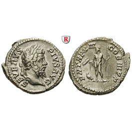 Römische Kaiserzeit, Septimius Severus, Denar 205, ss-vz