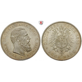 Deutsches Kaiserreich, Preussen, Friedrich III., 5 Mark 1888, A, vz+, J. 99
