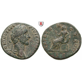 Römische Kaiserzeit, Antoninus Pius, Sesterz 145-161, ss+