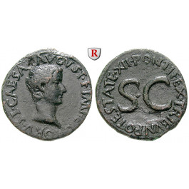 Römische Kaiserzeit, Tiberius, Caesar, As 8-10, ss+