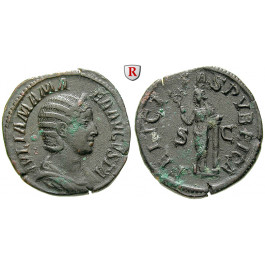 Römische Kaiserzeit, Julia Mamaea, Mutter des Severus Alexander, Sesterz 145-161, f.vz