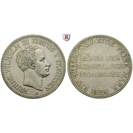 Brandenburg-Preussen, Königreich Preussen, Friedrich Wilhelm III., Ausbeutetaler 1828, ss+