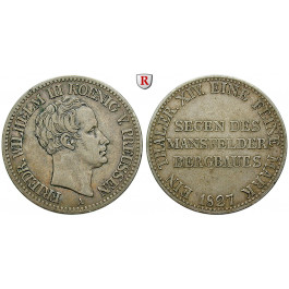 Brandenburg-Preussen, Königreich Preussen, Friedrich Wilhelm III., Ausbeutetaler 1827, ss