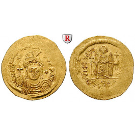 Byzanz, Mauricius Tiberius, Solidus zu 23 Siliquen 583-602, ss+
