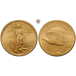USA, 20 Dollars 1924, 30,08 g fein, f.vz